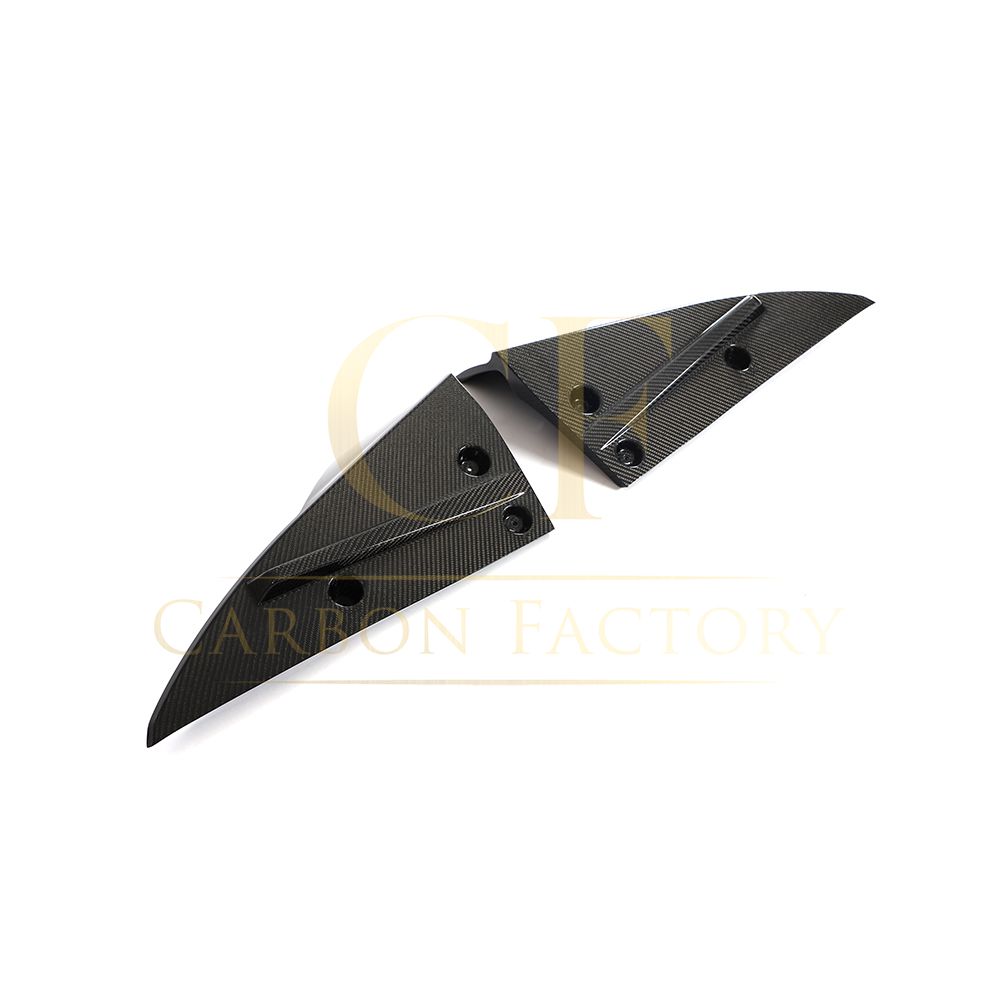 V Style Carbon Fibre Rear Bumper Extension for Tesla Model S Facelift 21-Present-Carbon Factory