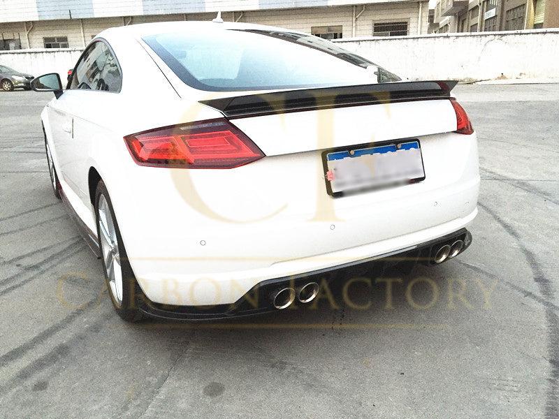 V Style Carbon Fibre Rear Diffuser for Audi 8S TT MK3 15-18-Carbon Factory