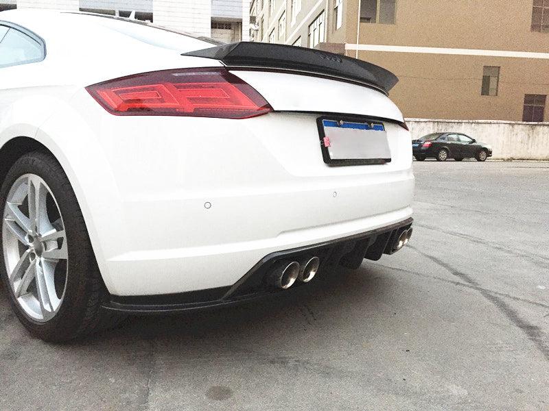 V Style Carbon Fibre Rear Diffuser for Audi 8S TT MK3 15-18-Carbon Factory