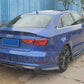 V Style Carbon Fibre Rear Diffuser for Audi A3 S Line S3 Saloon 13-15-Carbon Factory