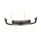 V Style Carbon Fibre Rear Diffuser for Audi A3 Saloon (Non S Line) 17-19-Carbon Factory