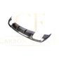 V Style Carbon Fibre Rear Diffuser for Audi A3 Saloon (Non S Line) 17-19-Carbon Factory