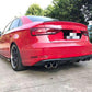 V Style Carbon Fibre Rear Diffuser for Audi A3 Saloon (Non S Line) 17-19-Carbon Factory