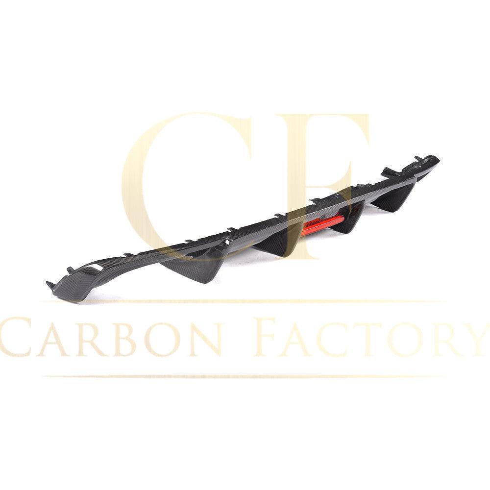 V Style Carbon Fibre Rear Diffuser for Audi A4 B9 Non S Line 16-18-Carbon Factory