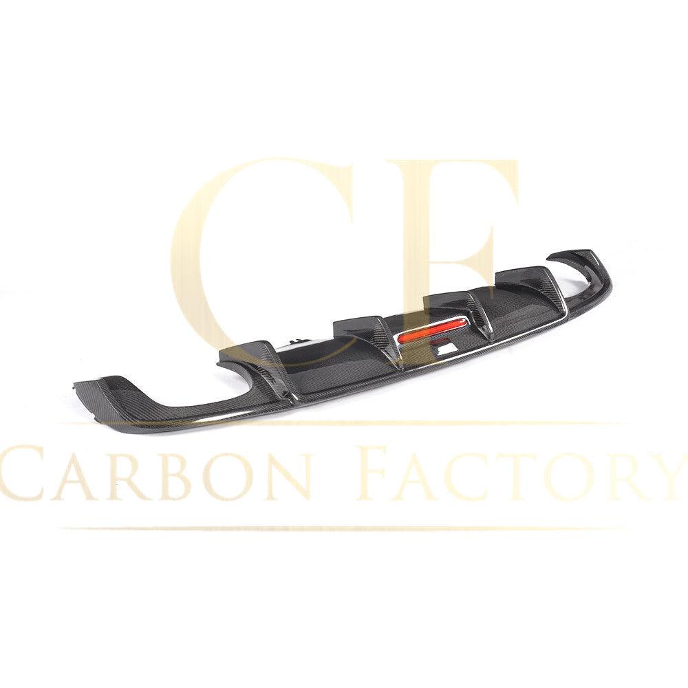 V Style Carbon Fibre Rear Diffuser for Audi A4 B9 Non S Line 16-18-Carbon Factory