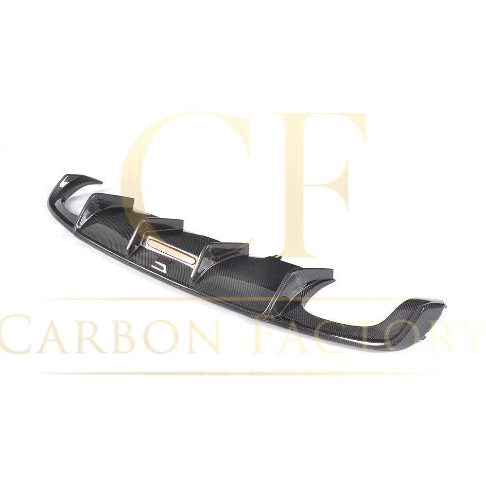 V Style Carbon Fibre Rear Diffuser for Audi A4 B9 Non S Line 16-18-Carbon Factory