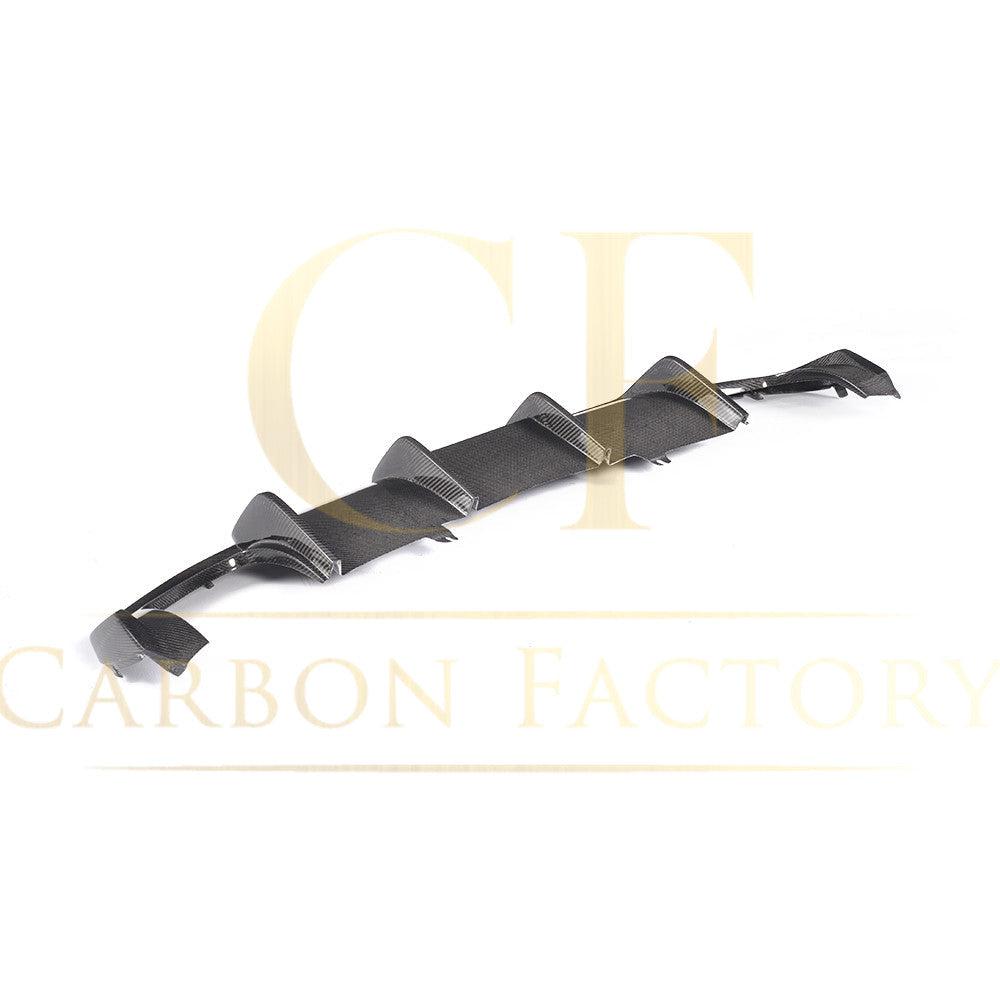 V Style Carbon Fibre Rear Diffuser for Audi A4 B9 Non S Line 16-18-Carbon Factory