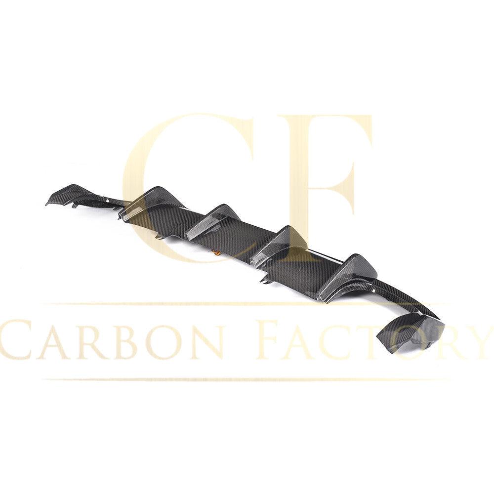 V Style Carbon Fibre Rear Diffuser for Audi A4 B9 Non S Line 16-18-Carbon Factory