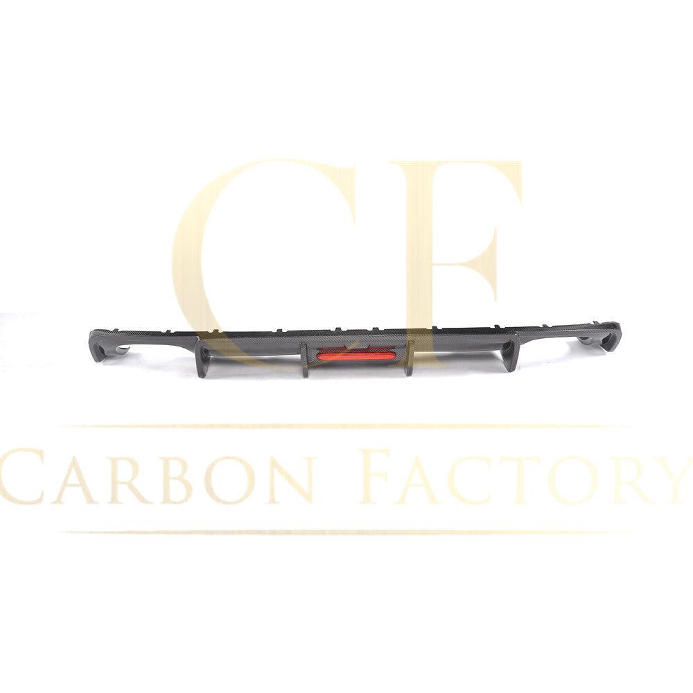 V Style Carbon Fibre Rear Diffuser for Audi A4 B9 Non S Line 16-18-Carbon Factory