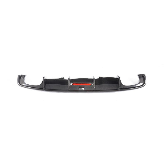 V Style Carbon Fibre Rear Diffuser for Audi A4 B9 Non S Line 16-18-Carbon Factory