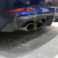 V Style Carbon Fibre Rear Diffuser for Audi B9 A5 S Line & S5 17-19-Carbon Factory