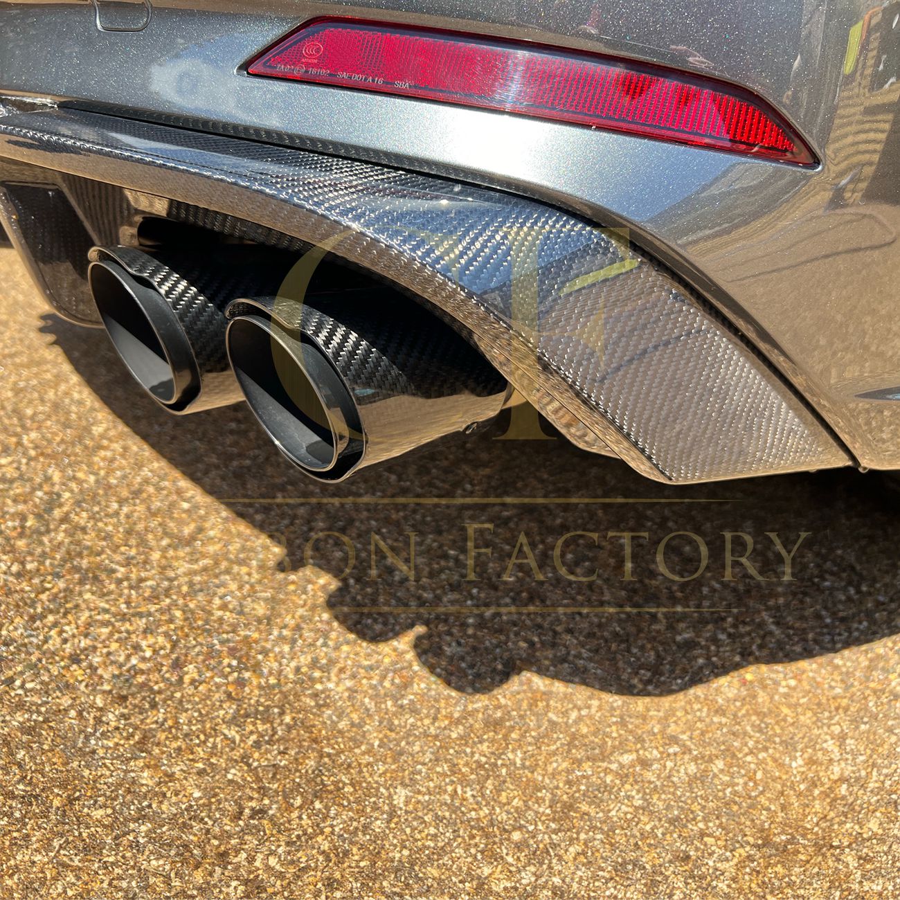 V Style Carbon Fibre Rear Diffuser for Audi B9 A5 S Line & S5 17-19-Carbon Factory