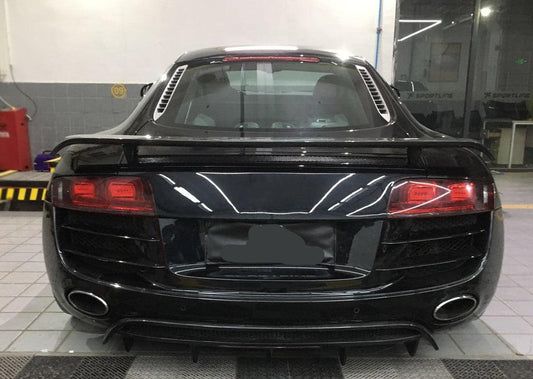 V Style Carbon Fibre Rear Diffuser for Audi R8 Gen 1 10-15-Carbon Factory