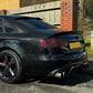 V Style Carbon Fibre Rear Diffuser for Audi S4 A4 S Line B8 08-12-Carbon Factory