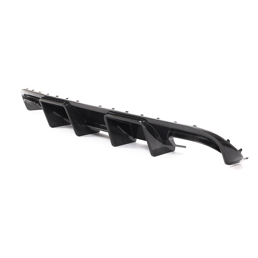 V Style Carbon Fibre Rear Diffuser for Audi S4 A4 S Line B8 08-12-Carbon Factory
