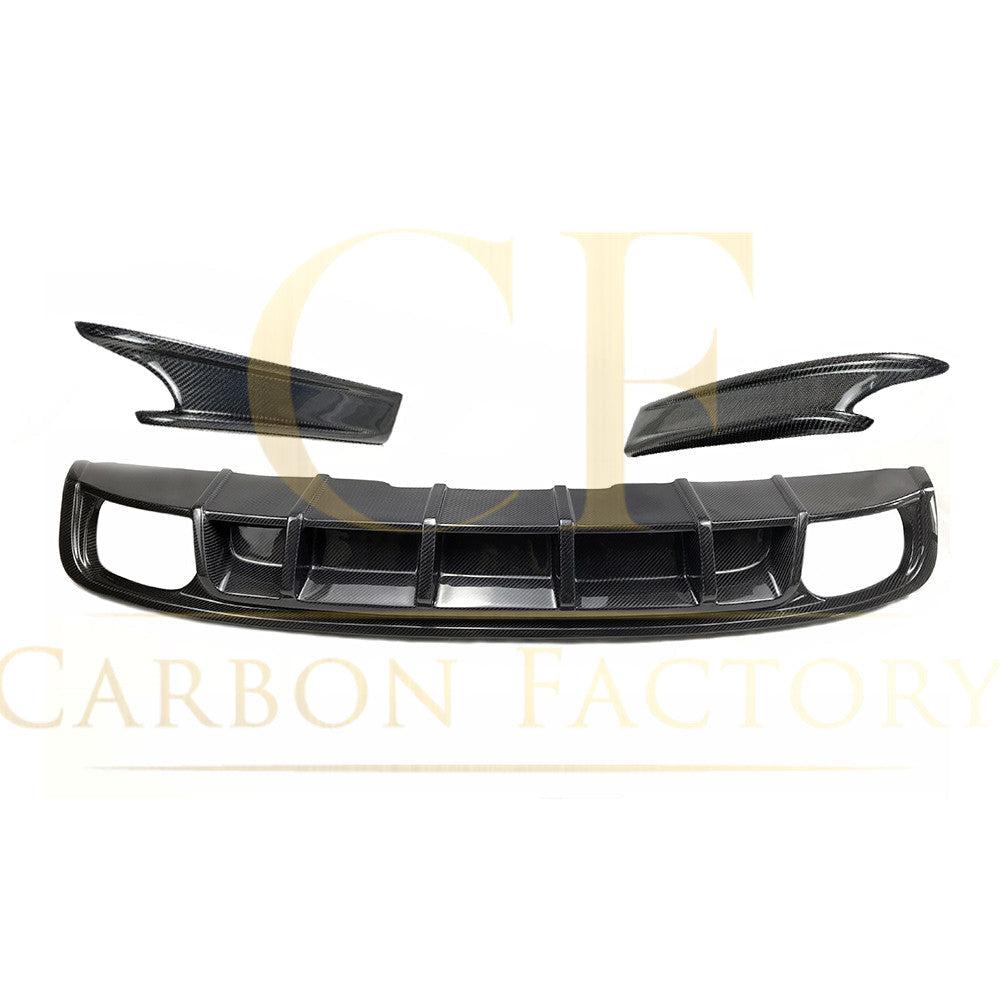 V Style Carbon Fibre Rear Diffuser for Audi S4 B9 A4 S Line 16-18-Carbon Factory