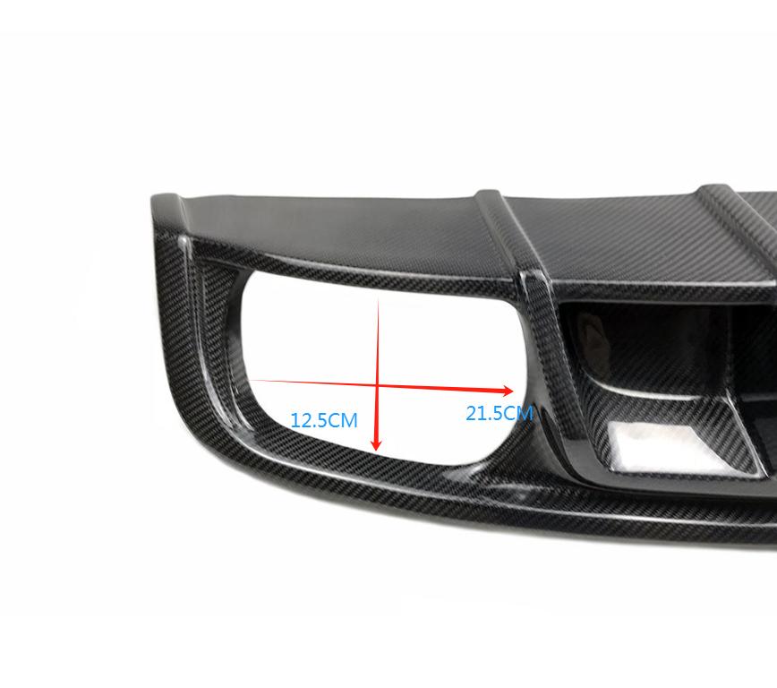 V Style Carbon Fibre Rear Diffuser for Audi S4 B9 A4 S Line 16-18-Carbon Factory