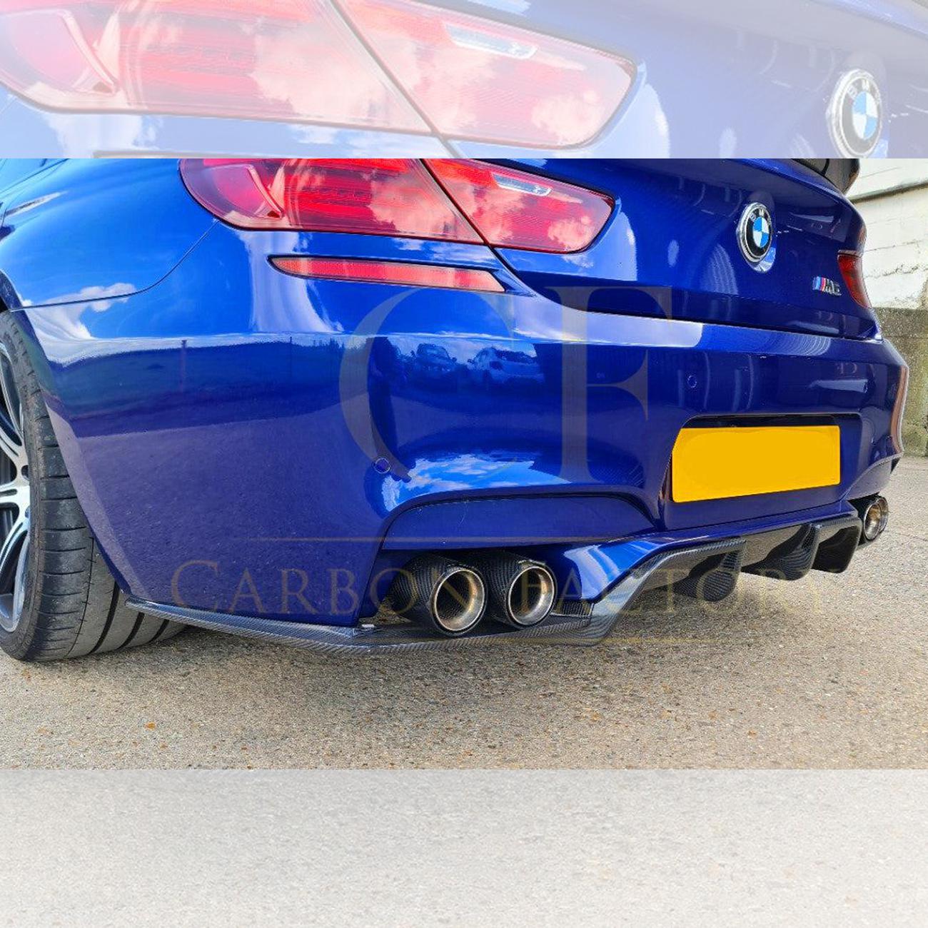 V Style Carbon Fibre Rear Diffuser for BMW F06 F12 F13 M6 11-18-Carbon Factory