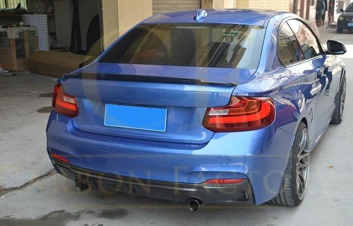 V Style Carbon Fibre Rear Diffuser for BMW F22 2 Series M Sport 14-21-Carbon Factory