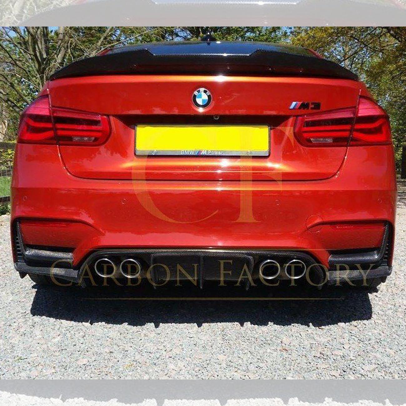 V Style Carbon Fibre Rear Diffuser for BMW F80 M3 F82 F83 M4 14-20-Carbon Factory
