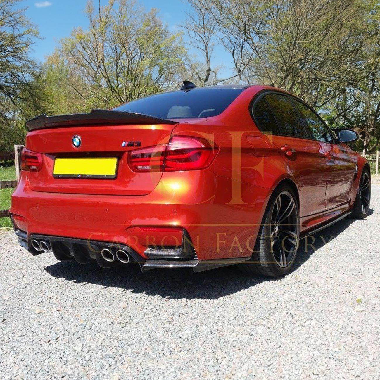 V Style Carbon Fibre Rear Diffuser for BMW F80 M3 F82 F83 M4 14-20-Carbon Factory