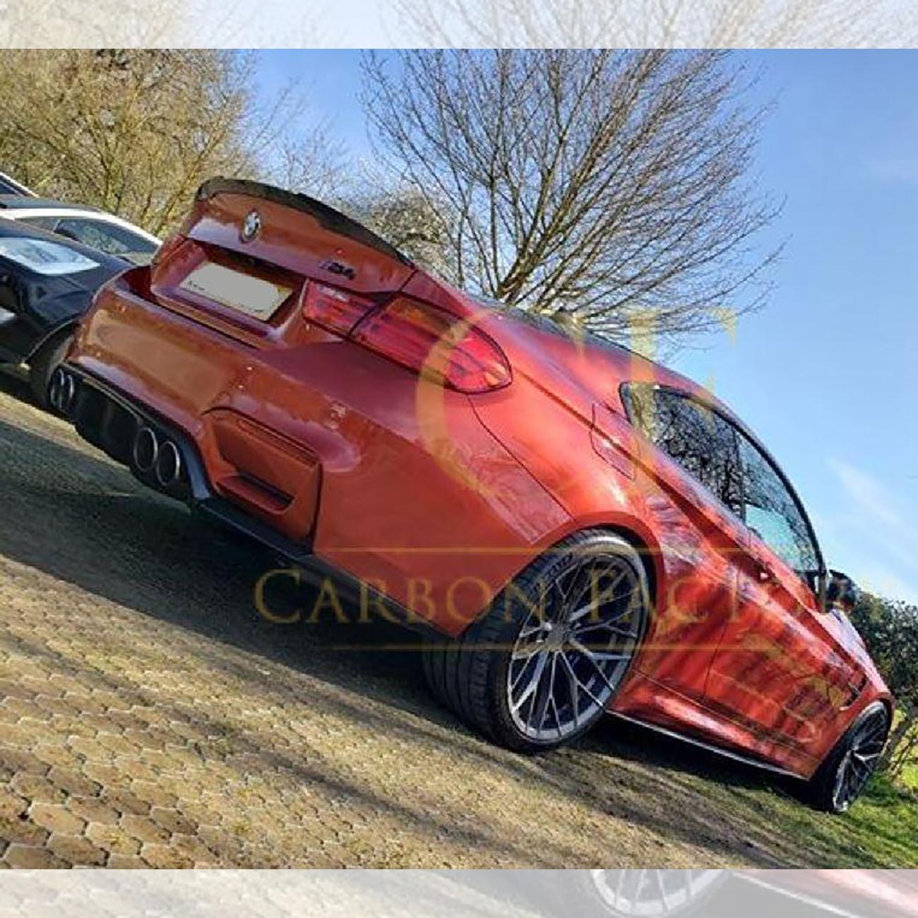 V Style Carbon Fibre Rear Diffuser for BMW F80 M3 F82 F83 M4 14-20-Carbon Factory