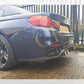 V Style Carbon Fibre Rear Diffuser for BMW F80 M3 F82 F83 M4 14-20-Carbon Factory
