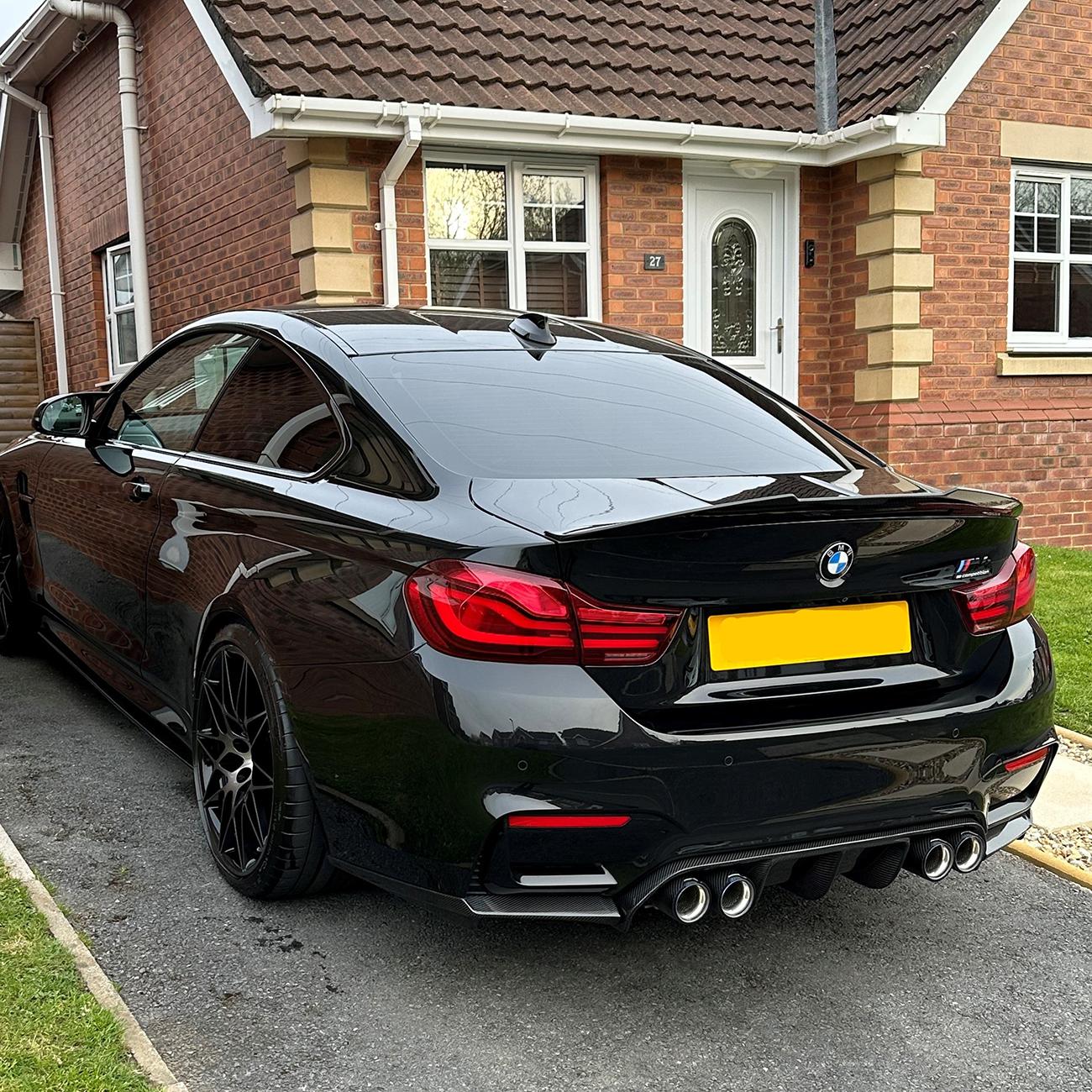 V Style Carbon Fibre Rear Diffuser for BMW F80 M3 F82 F83 M4 14-20-Carbon Factory
