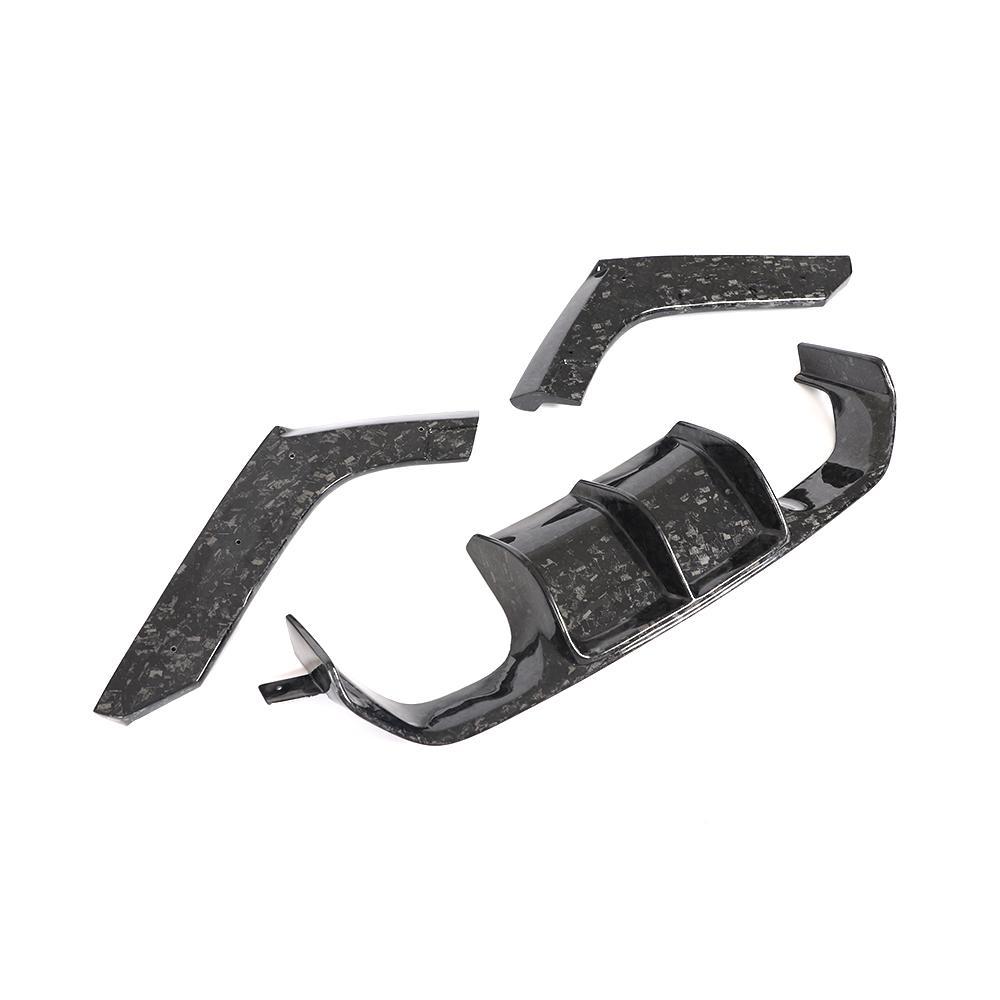 V Style Carbon Fibre Rear Diffuser for BMW F80 M3 F82 F83 M4 14-20-Carbon Factory