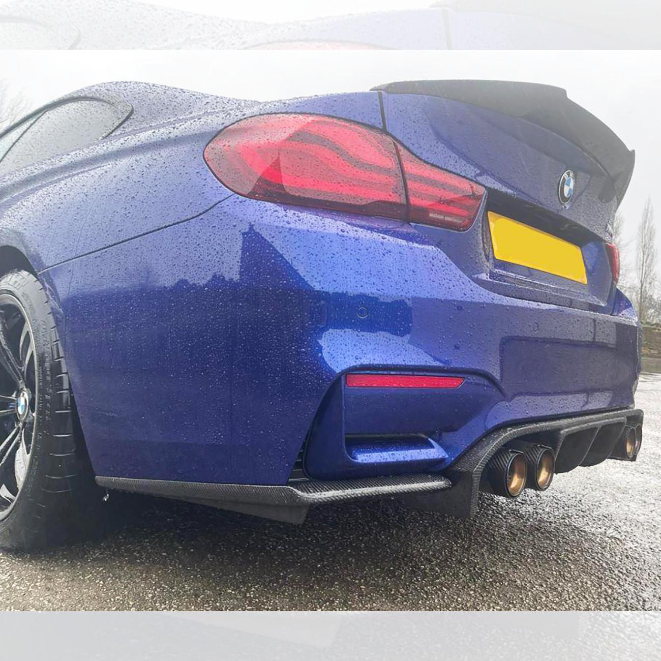 V Style Carbon Fibre Rear Diffuser for BMW F80 M3 F82 F83 M4 14-20-Carbon Factory