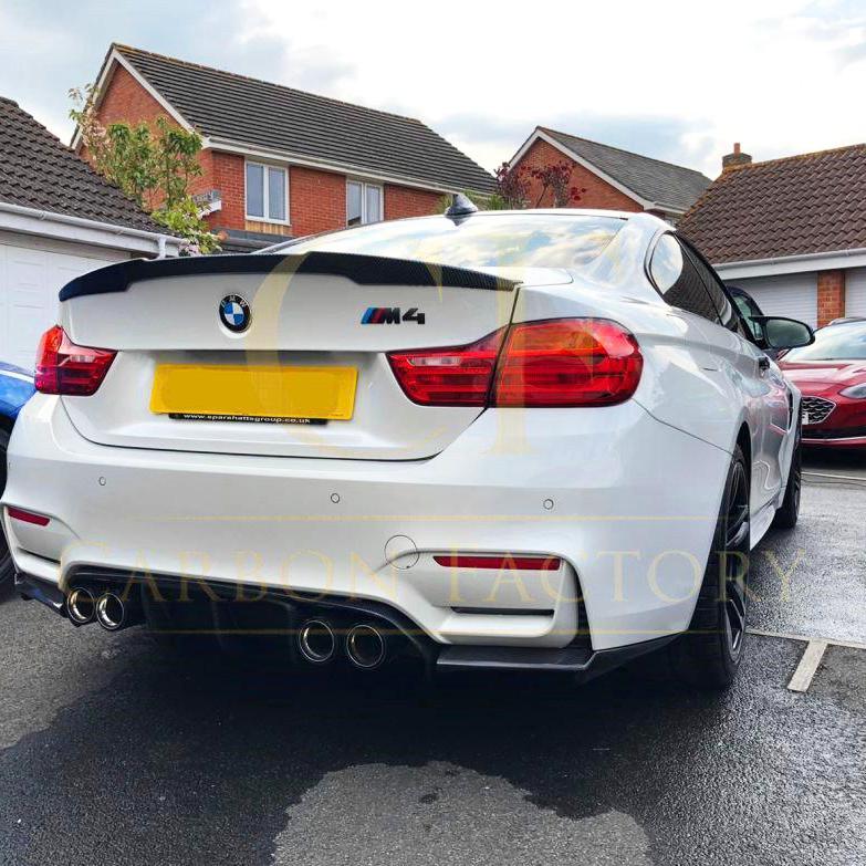 V Style Carbon Fibre Rear Diffuser for BMW F80 M3 F82 F83 M4 14-20-Carbon Factory