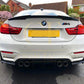 V Style Carbon Fibre Rear Diffuser for BMW F80 M3 F82 F83 M4 14-20-Carbon Factory