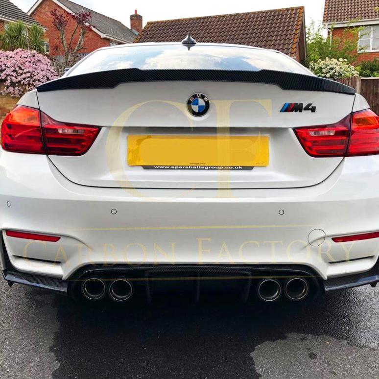 V Style Carbon Fibre Rear Diffuser for BMW F80 M3 F82 F83 M4 14-20-Carbon Factory