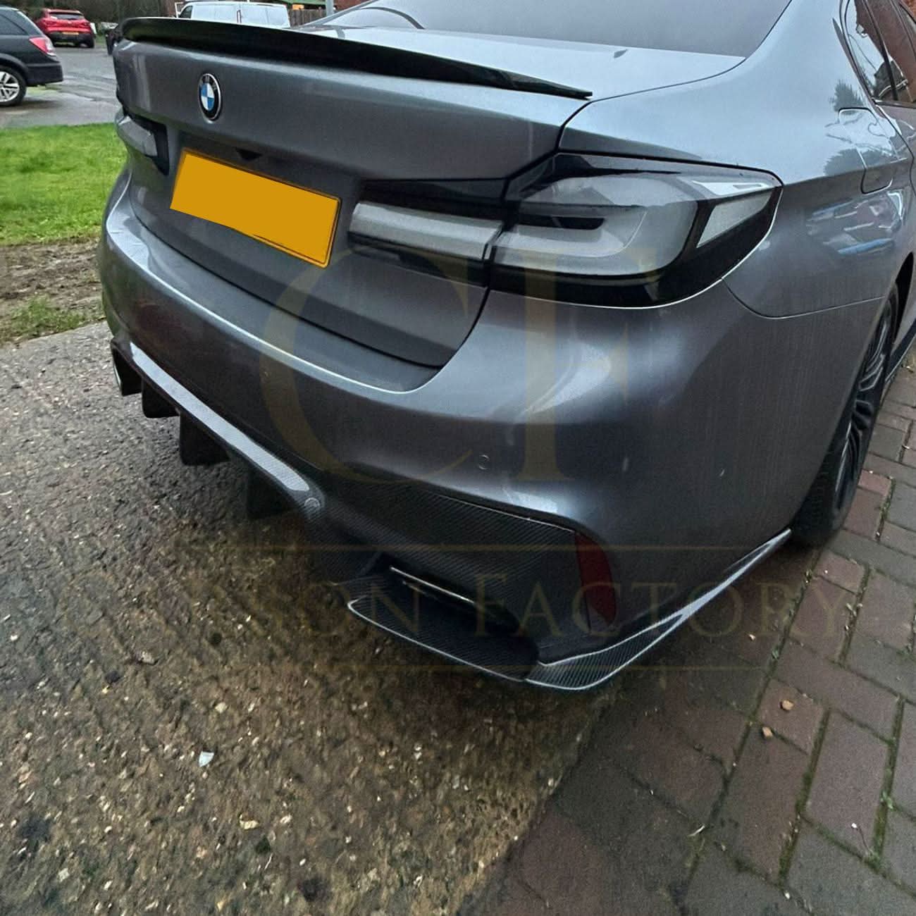 V Style Carbon Fibre Rear Diffuser for BMW G30 G31 5 Series M Sport F90 M5 17-23 - Carbon Factory