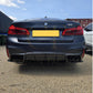 V Style Carbon Fibre Rear Diffuser for BMW G30 G31 5 Series M Sport F90 M5 17-23-Carbon Factory