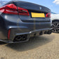 V Style Carbon Fibre Rear Diffuser for BMW G30 G31 5 Series M Sport F90 M5 17-23-Carbon Factory