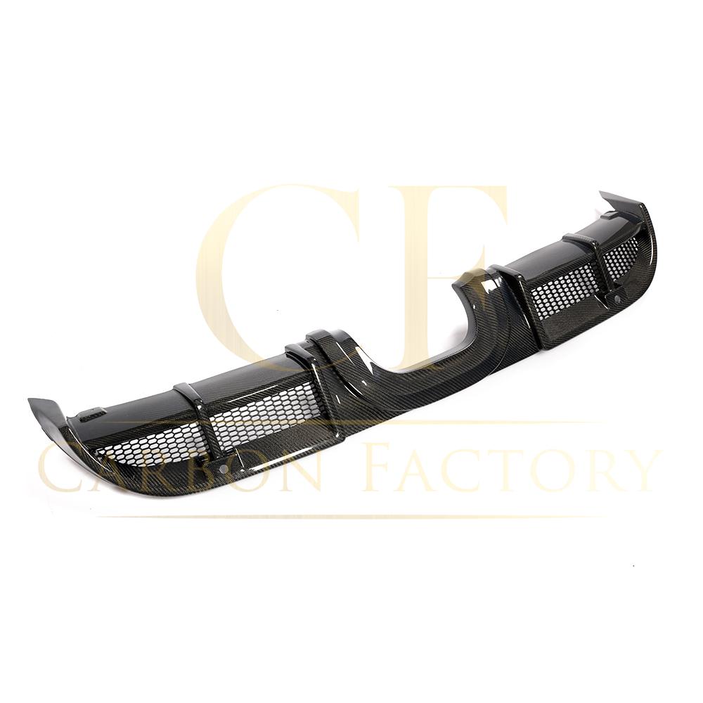 V Style Carbon Fibre Rear Diffuser for Porsche Boxster & Cayman 718 16-18-Carbon Factory