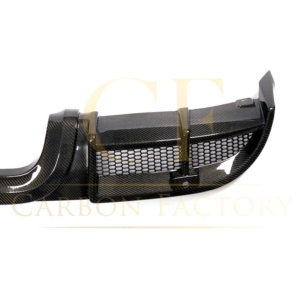 V Style Carbon Fibre Rear Diffuser for Porsche Boxster & Cayman 718 16-18-Carbon Factory