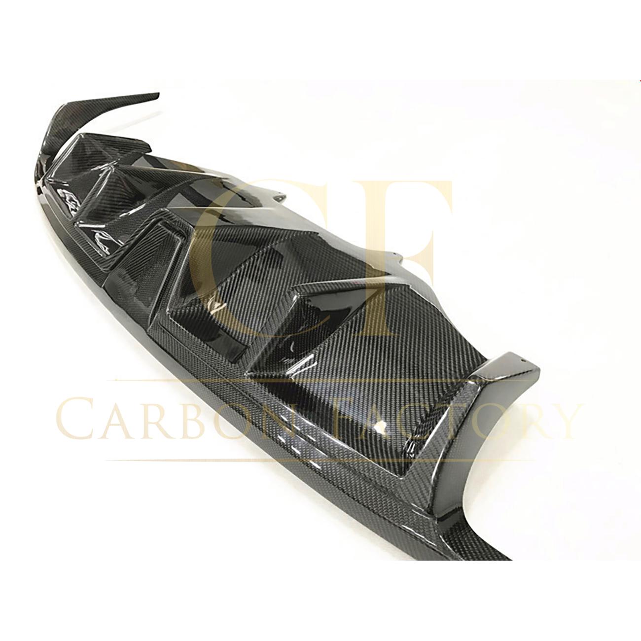 V Style Carbon Fibre Rear Diffuser for Porsche Macan 14-20-Carbon Factory