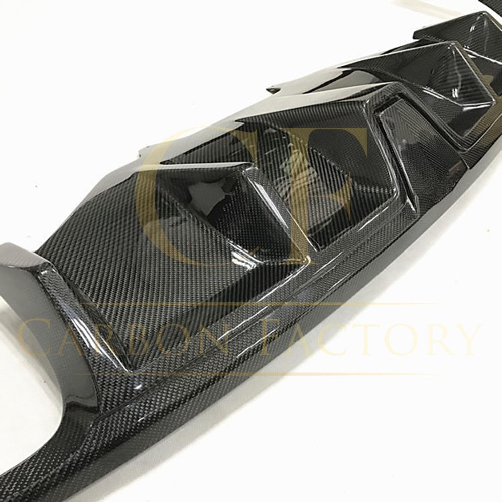 V Style Carbon Fibre Rear Diffuser for Porsche Macan 14-20-Carbon Factory