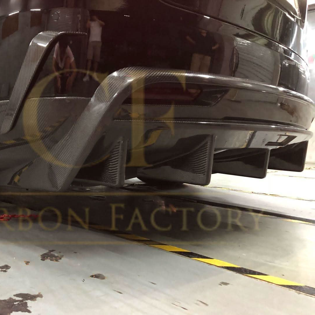 V Style Carbon Fibre Rear Diffuser for Tesla Model X 16-Present - Carbon Factory