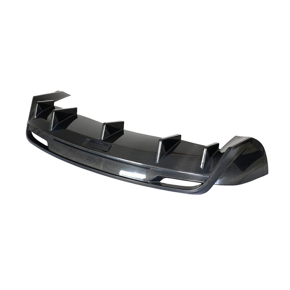 V Style Carbon Fibre Rear Diffuser for Tesla Model X 16-Present-Carbon Factory