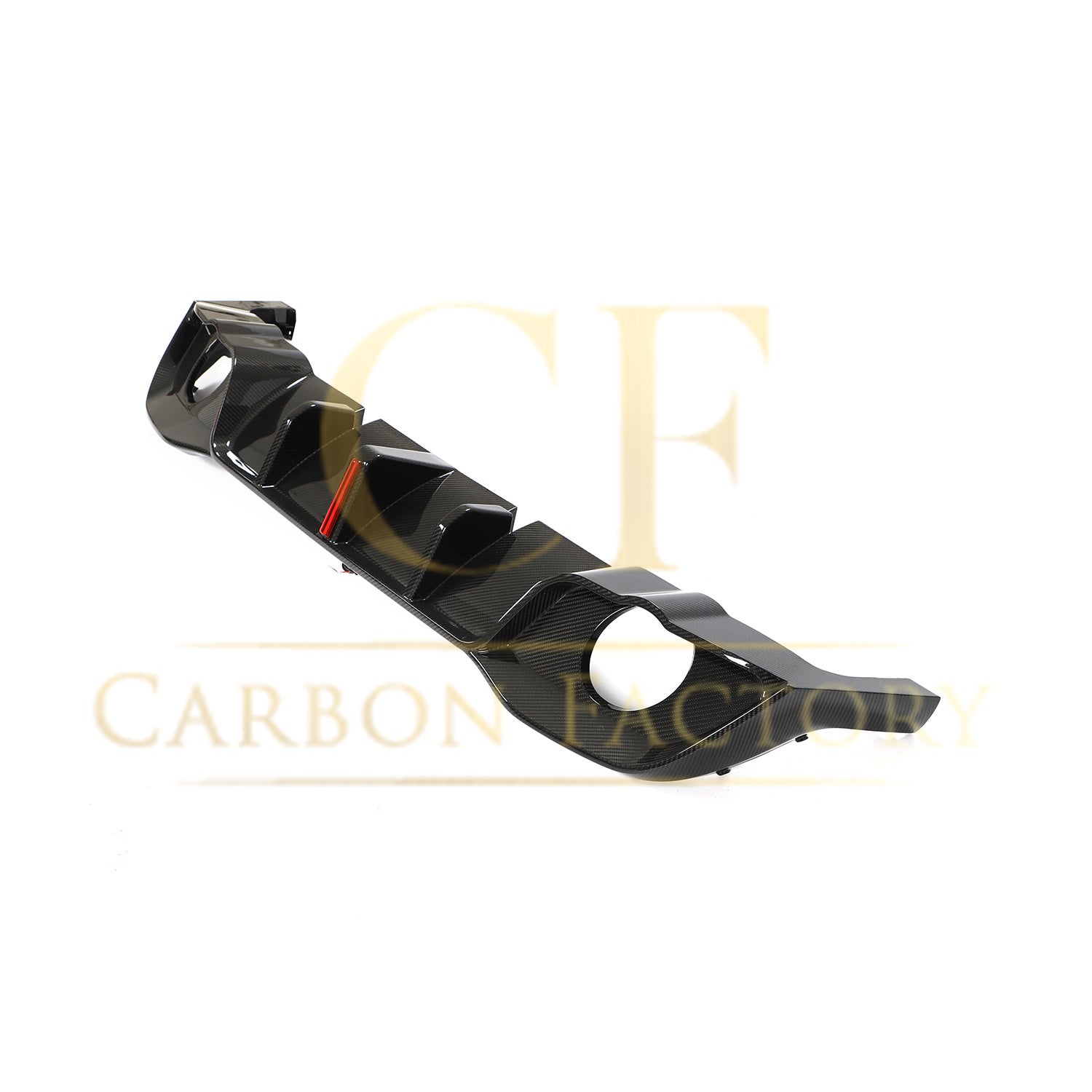 V Style Carbon Fibre Rear Diffuser for VW Golf MK8 GTI & R Line 21-Present-Carbon Factory