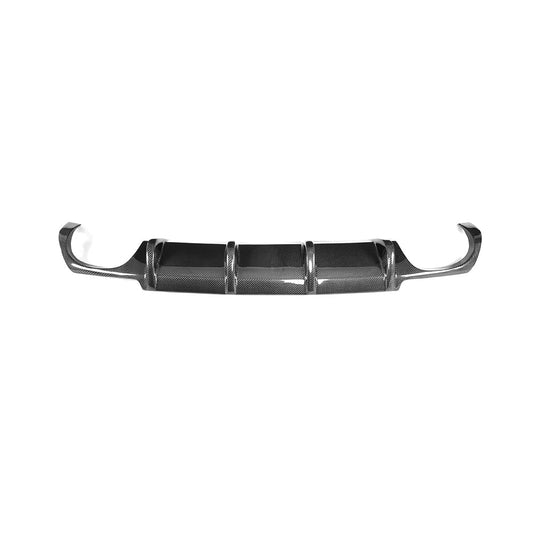 V Style Carbon Fibre Rear Diffuser for VW Scirocco R 09-14-Carbon Factory