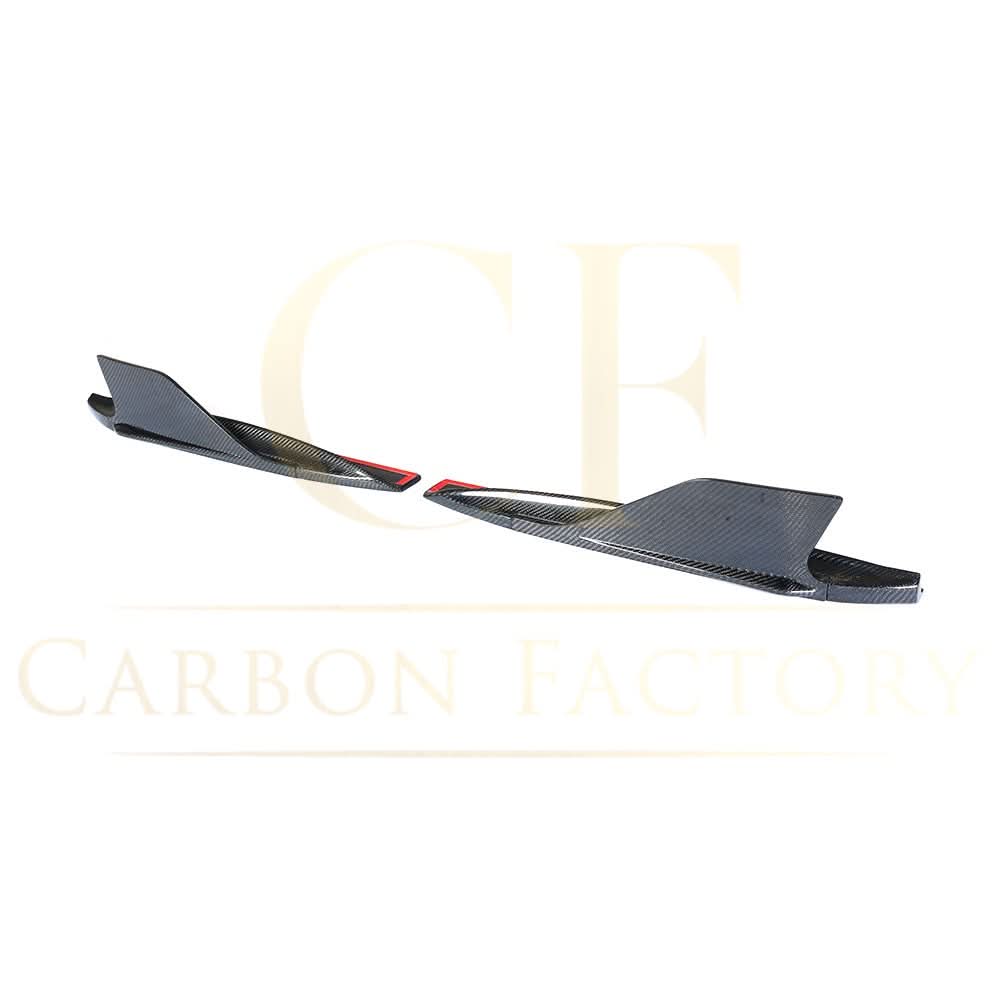 V Style Carbon Fibre Rear Side Skirts Extension for Audi R8 V10 Gen 2 15-19 - Carbon Factory