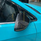 V Style Carbon Fibre Replacement Mirror Covers for VW Golf MK7 MK7.5 inc GTI & R 14-20-Carbon Factory