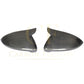 V Style Carbon Fibre Replacement Mirror Covers for VW Golf MK7 MK7.5 inc GTI & R 14-20-Carbon Factory
