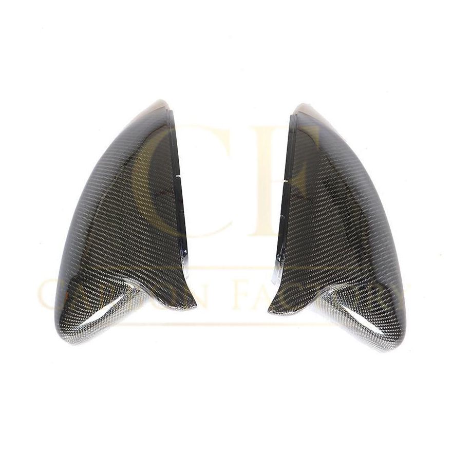 V Style Carbon Fibre Replacement Mirror Covers for VW Golf MK7 MK7.5 inc GTI & R 14-20-Carbon Factory