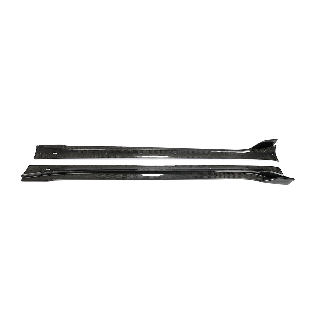 V Style Carbon Fibre Side Skirt for Tesla Model Y 19-23-Carbon Factory