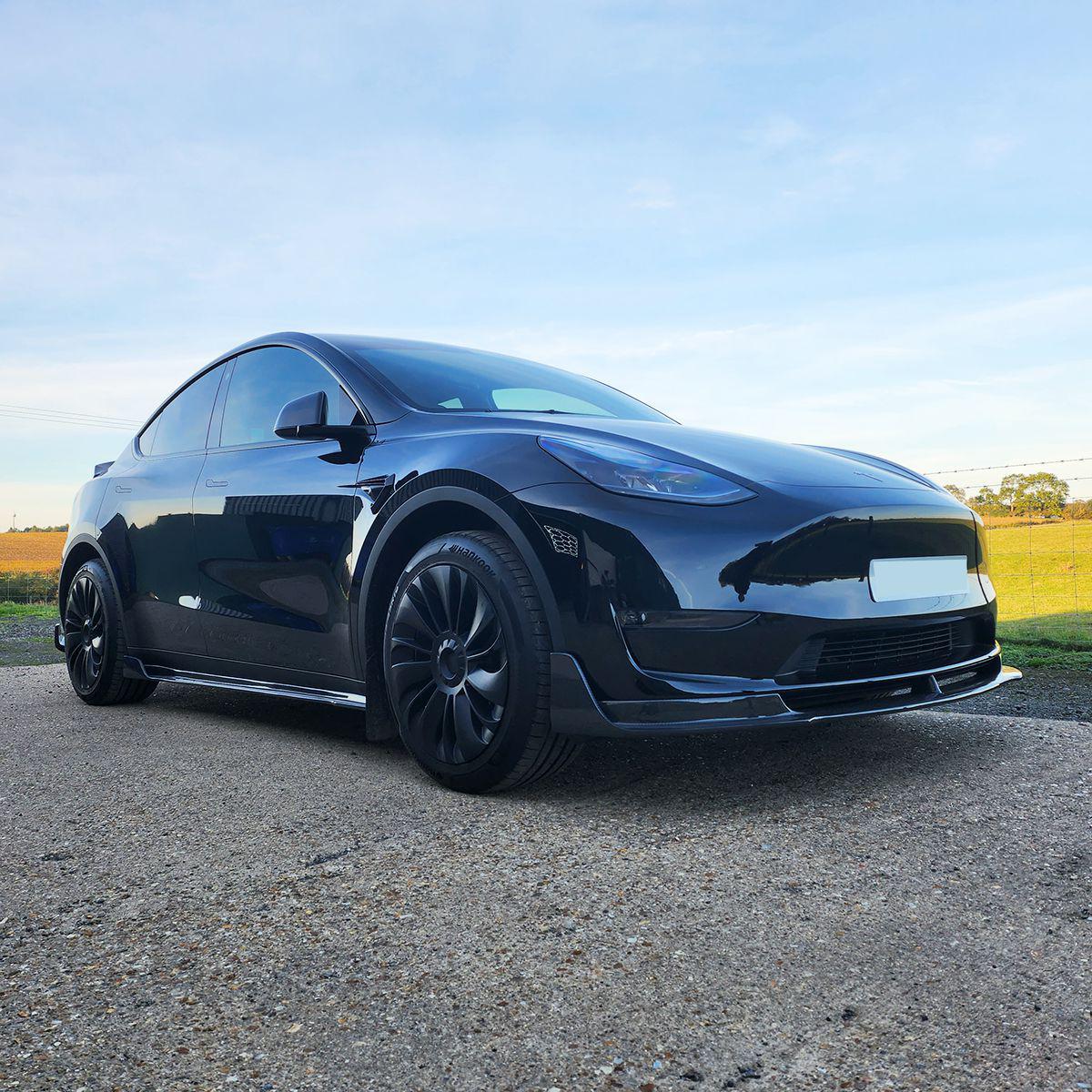 V Style Carbon Fibre Side Skirt for Tesla Model Y 19-23-Carbon Factory